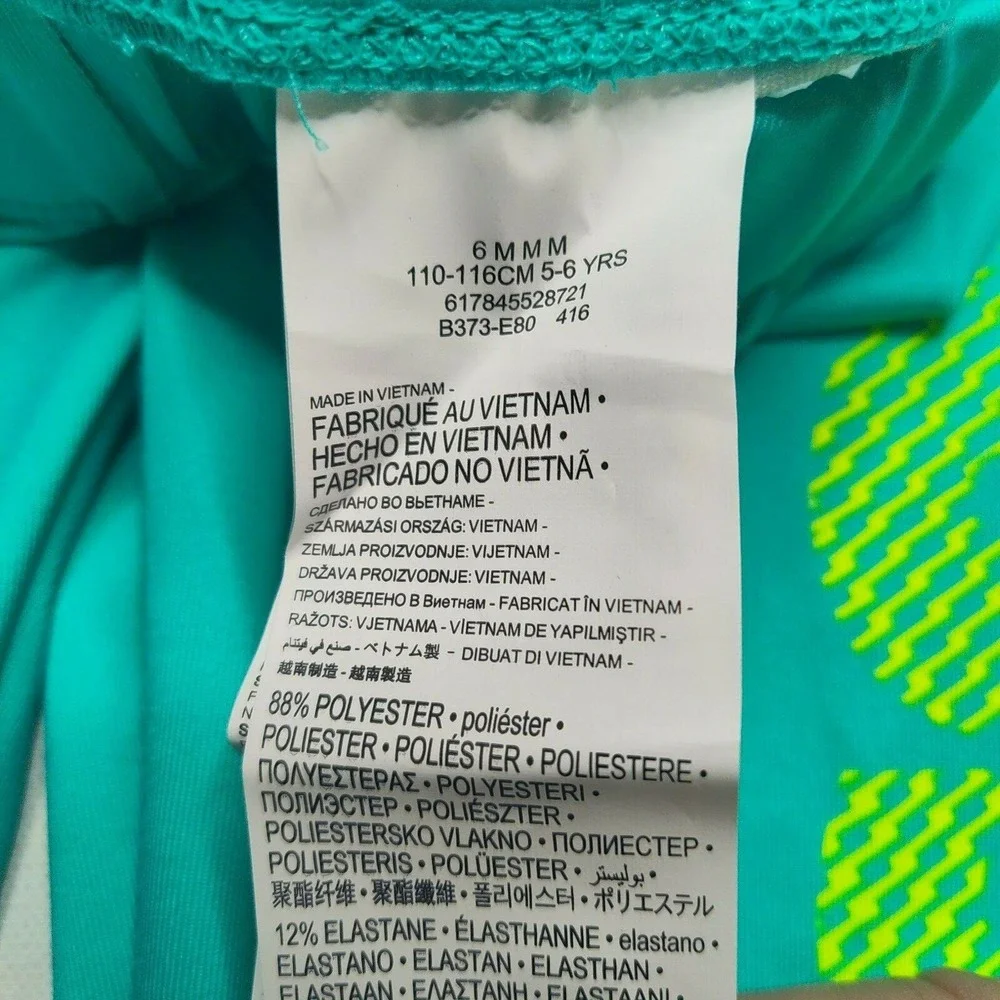 NIKE Dri-fit‎ Girls Size 6 Hyper Jade JUST DO IT Athletic Leggings NEW